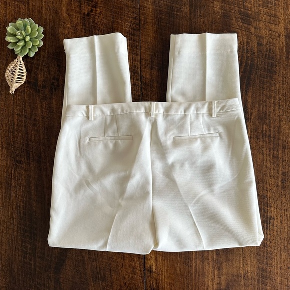 Talbots | Hampshire Straight Leg Ankle Pant in Ivory - Picture 3 of 12